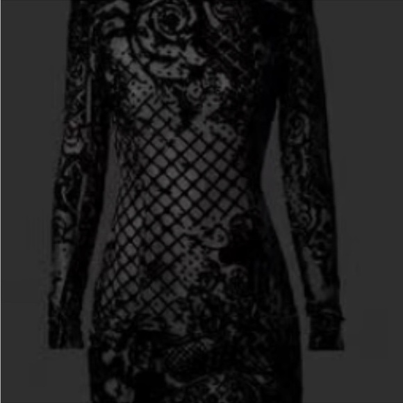 Balmain x H&M Velvet Bodycon, Size 8 - Picture 2 of 7